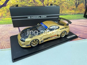IG escala 1/18 Toyota Supra JZA80 GT300 TOP SECRET resina modelo coche adornos - Imagen 1 de 11
