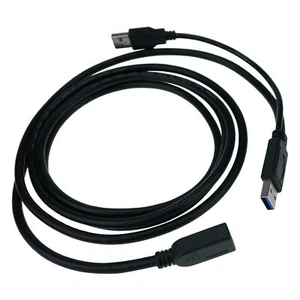 USB 3.0 Extension Cable 6.6ft Female to Male Data Power Splitter Cord PC Wire - Picture 1 of 7