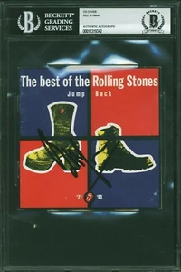 Bill Wyman Signed Rolling Stones CD Cover BAS Slabbed - Picture 1 of 1