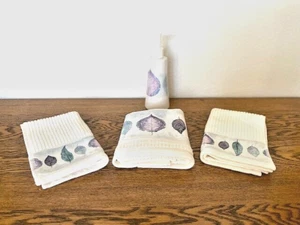 NEW Croscill Home Fashions "Dusk" Towels and Soap Dispenser! - Picture 1 of 5