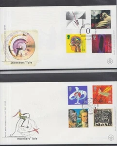 GB 1999 Millennium Tales 1-12 FDC set excellent condition address erased - Picture 1 of 6