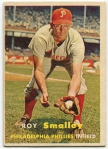 1957 Topps #397 Roy Smalley Philadelphia Phillies - Picture 1 of 2