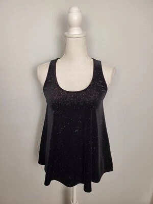 Regata Everly Black Velvet linha A dourada manchas brilhantes feminina tamanho pequeno - Imagem 1 de 4