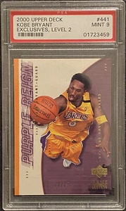 2000 Upper Deck KOBE BRYANT Exclusives Gold Level 2 Purple Reign #d 20/25 PSA 9 - Picture 1 of 2