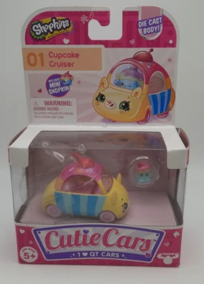 Shopkins Cutie Cars First of Series One CUPCAKE CRUISER Die Cast Foto 1 de 4