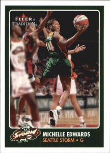 2001 Fleer WNBA #7 Michelle Edwards