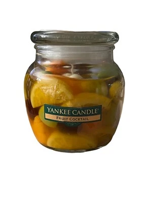 NOS Vintage Yankee Candle Farmers Market 15.5 Oz Fruit Cocktail Candle Jar - Image 1 of 4