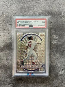 Bowman's Best Cuts 1996 refractor atómico Manny Ramírez #10 PSA 7 Low Pop raro - Imagen 1 de 2
