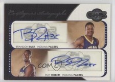 2008 Topps Co-Signers Dual Auto 63/240 Brandon Rush Roy Hibbert #CS-RH Rookie RC