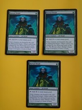 MTG Card. Boreal Druid x3  Coldsnap Elf druid. 3 cards as pics