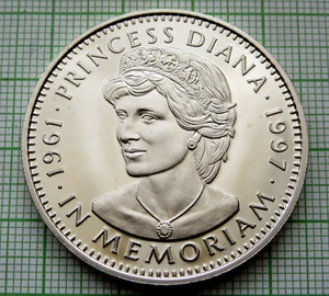 LIBERIA 1997 5 DOLLARS, Princess Diana Memoriam BU - Picture 1 of 6