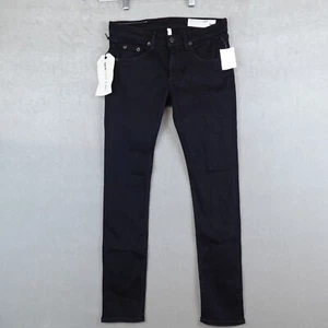 NWT Rag & Bone Capri Jeans Skinny Stretch Nero Black Size 27x27 Stretch New - Picture 1 of 9