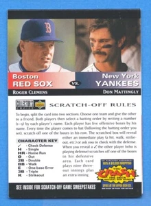 1994 Collector's Choice Team vs. Team Don Mattingly/Roger Clemens - Picture 1 of 1