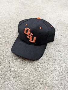 Oregon State Beavers Black Vintage Zephyr Wool Hat Cap Logo Fitted 7 1/2 90s Y2K - Picture 1 of 3