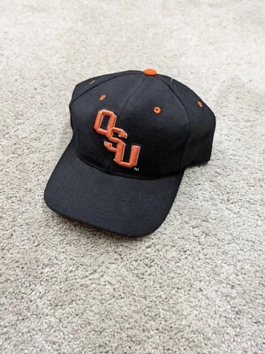 Oregon State Beavers Black Vintage Zephyr Wool Hat Cap Logo Fitted 7 1/2 90s Y2K - Image 1 of 3