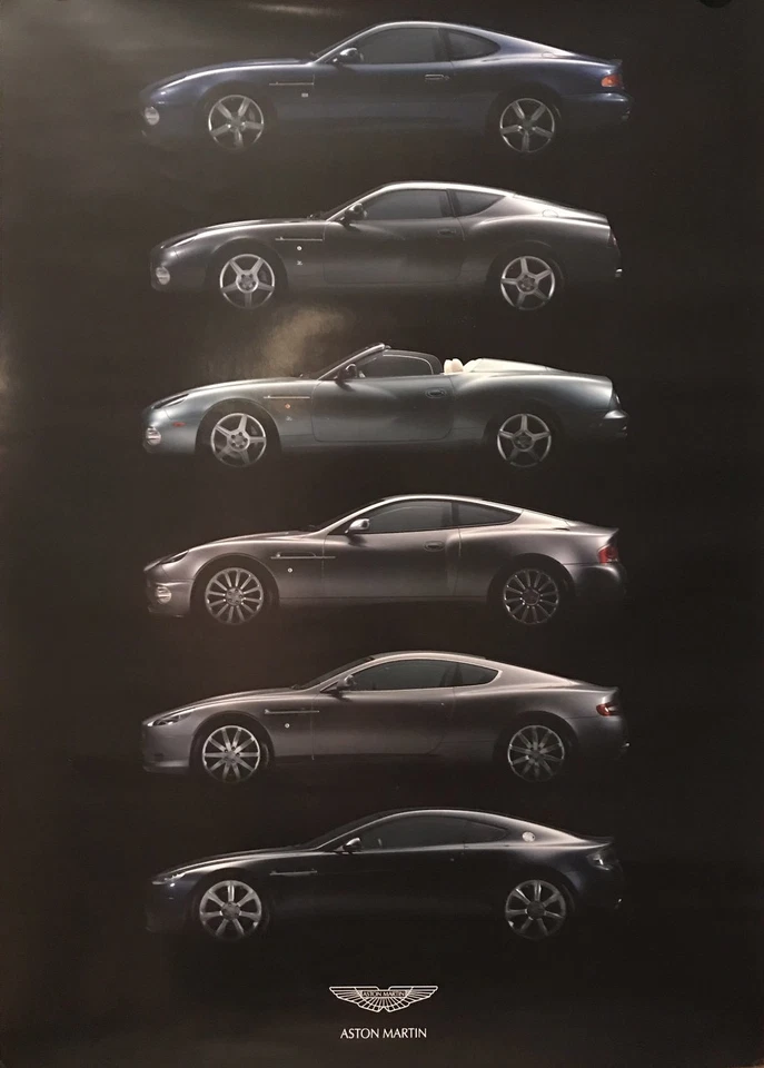 Aston Martin Evolution Factory Out of Print Original Poster! Own It! Car Poster - Image 1 of 1