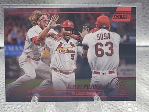 2022 Topps Stadium Club Albert Pujols Red Foil Parallel St. Louis Cardinals SP