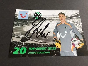 RON ROBERT ZIELER WORLD CHAMPION 2014 HAND SIGNED 4x6 CARD  DFB  IN-PERSON - Picture 1 of 1