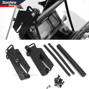 Black Windshield Mount Bracket Fit For Yamaha Super Tenere XT1200Z 2014 - UP - Picture 1 of 12