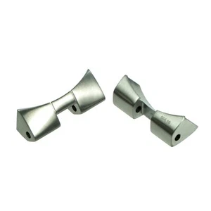 Genuine FORTIS steel bracelet end link brushed for B-47 Calculator, Big Steel  - Picture 1 of 1