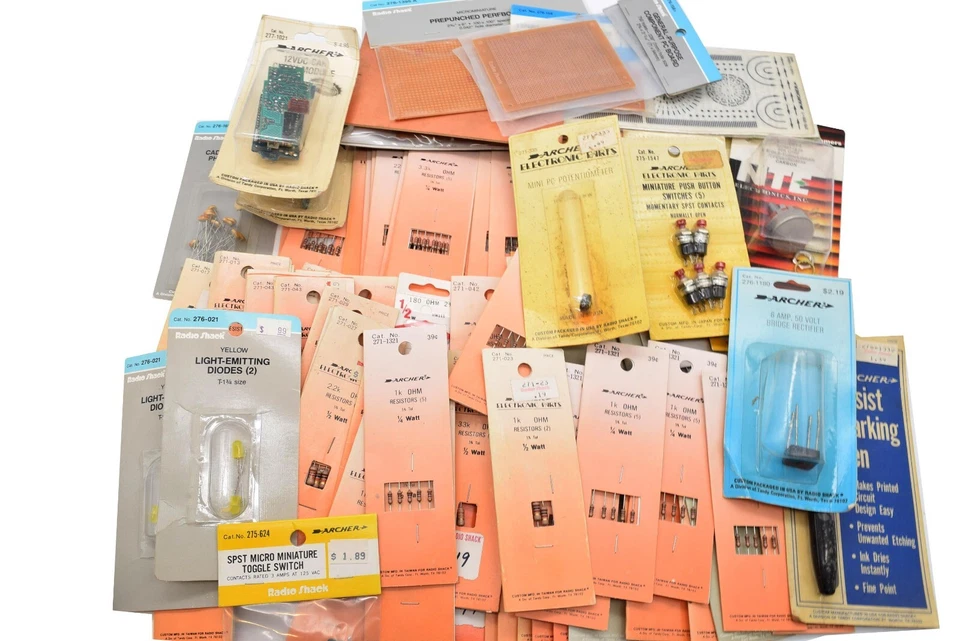 Vintage Radio Shack Archer Diodes, Resisters Plus Other Vintage Items - Image 1 of 1