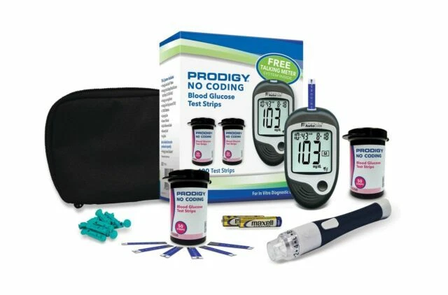 Prodigy 75050 Glucose Monitor Kit 100 Strips