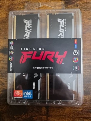 32GB Kingston Technology Fury Beast RGB DDR5 5600MHz Dual Memory Kit (2 x 16GB) - Image 1 of 2