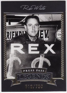 2005 Press Pass Legends Gold Parallel Card #8G #'ed/750 Rex White - Picture 1 of 1