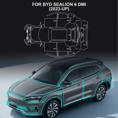 For BYD Sealion 6 DM-i 2024-UP Full Car PreCut Paint Protection Film Clear PPF - Image 1 of 4