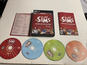 Sims: Komplette Sammlung (PC: Windows, 2005) CIB 4 Discs Handbuch und Anleitung Karte - Bild 1 von 7