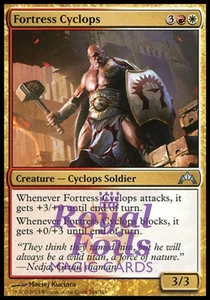Fortress Cyclops 4x FOIL GTC MTG Gatecrash poco común COMO NUEVO rojo blanco - Imagen 1 de 1