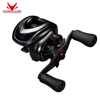 Carrete de baitcasting PURELURE ZANA señuelo compacto ligero fundición larga 6+1 7,6:1 Foto 1 de 4