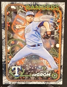 2024 Topps Holiday - Jacob deGrom #H177 Holiday Tree Texas Rangers Baseball  - Picture 1 of 2