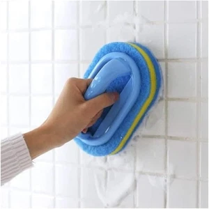 Cleaning Brush for Bathroom Kitchen Bathtub Toilet Cleaner All Purpose Blue - Picture 1 of 8