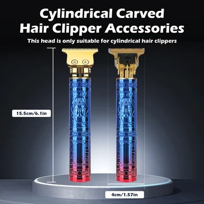 Cortapelos inalámbrico 2 en 1 para hombre D2 cabeza de Buda azul barba y cortapelos Foto 1 de 4