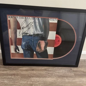 Brice Springsteen Autograph Born In The USA Record Vinyl  - Foto 1 di 5