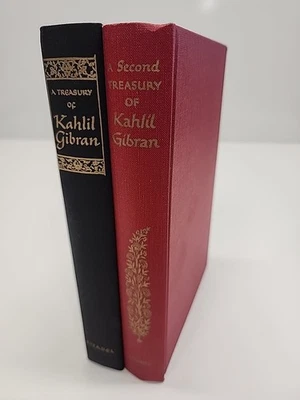 Vintage 1951 & 1962 A TREASURY OF KAHLIL GIBRAN (Two Books) Hardcover "Citadel" Foto 1 de 4
