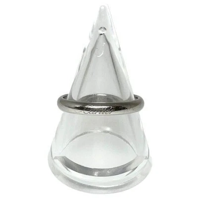 Anillo de boda Cartier C de Cartier 3 mm B4232457 Pt950 EE. UU. 8 UE 57 joyas platino Foto 1 de 4
