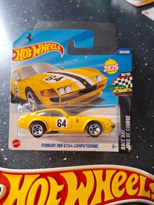 Hot Wheels ~ Ferrari 365 GTB4 Competizone, Bright Yellow, S/Card.  BRAND NEW!! - Image 1 of 4