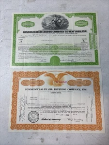 Vintage Consolidated Edison Company of New York (5000) & Commonwealth Oil (100) - Bild 1 von 7