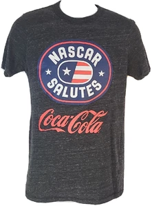 Nascar Shirt Unisex Small Gray Cotton Short Sleeve Coca Cola Logo Racing Fan - Picture 1 of 12