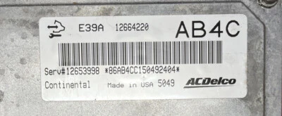 2014 GMC TERRAIN Engine/motor Brain Box 12653998 Foto 1 de 3