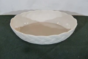 Vintage Lenox Oval Basket Weave Candy Dish Classic Ivory Color 1980s - Picture 1 of 15