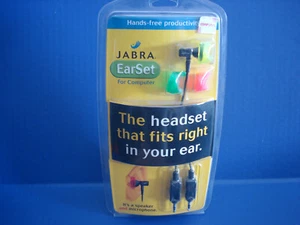 Jabra EarSet Universal Headset w/Mic for Computer w/ 3.5mm Jacks Mod. EPP-4001-2 - Picture 1 of 2