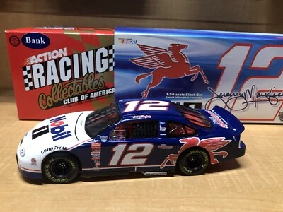 Jeremy Mayfield 1998 Mobil 1 Nascar 1/24 Diecast RCCA Club Car Bank Action #12 - Image 1 of 4