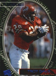 1997 Press Pass Torquers Blue #40 Troy Davis