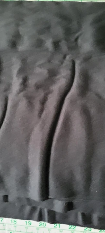 Black Poly/Cotton Knit Fabric. Precut at 31" x 58". - Image 1 of 1