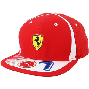 Kimi Raikkonen Scuderia Ferrari Racing Flat Brim Cap - Formula 1 - F1 - Puma Hat - Picture 1 of 8