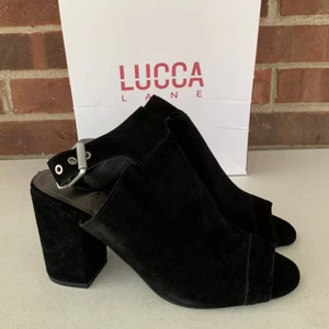 Lucca Lane Seleste peep toe ankle strap cage Sandals Women's Size US 9 M NEW - Picture 1 of 10