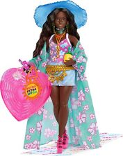 Travel Barbie Doll with Beach Fashion,Barbie Extra Fly, Hat and Tropical Coverup